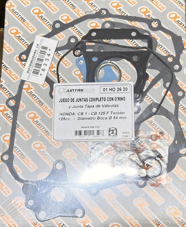 JUNTA MOTOR C/ORING COMPLETA CB1 125 - ALFA
