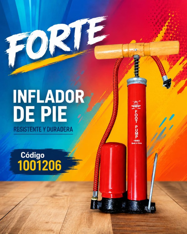 INFLADOR PIE C/TANQUE 38X260MM FORTE