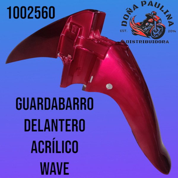 GUARDABARRO DELANTERO WAVE ROJO FORTE