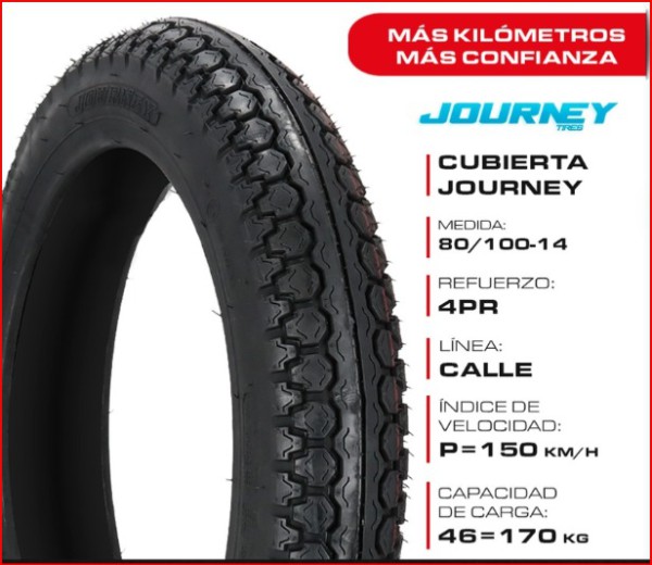 CUBIERTA JOURNEY 80/100-14