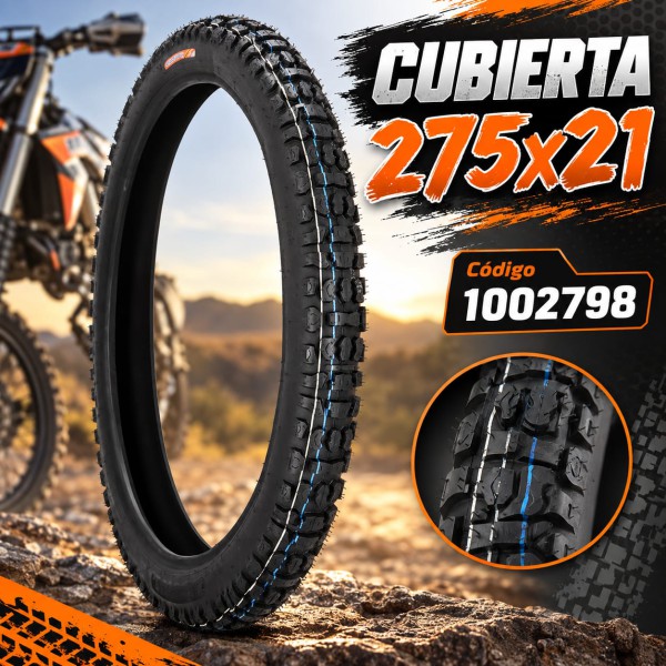 CUBIERTA 21-275 4PR TT C/TACO KINGSTONE