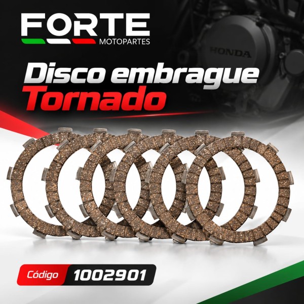 DISCOS EMBRAGUE HONDA CBX250 /TORNADO/X6 FORTE
