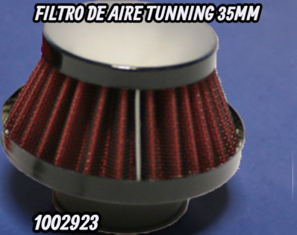 FILTRO DE AIRE TUNNING 35MM NEGRO - FORTE