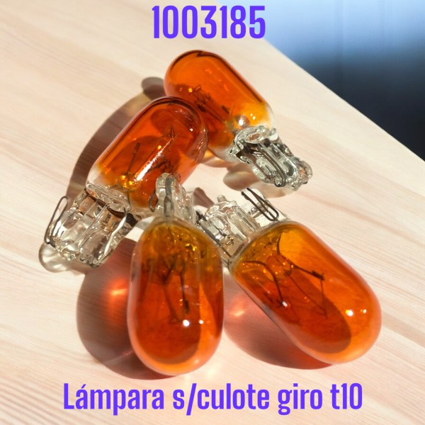 LAMPARA S/CULOT T10 12V 5W AMBAR FORTE