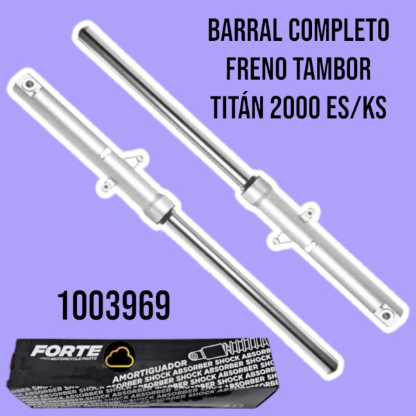 BARRALES COMPLETO FRENO TAMBOR TITAN 2000 ES/KS JGO - FORTE