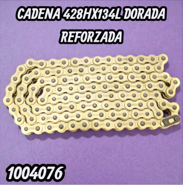 CADENA 428HX134L DORADA REFORZADA FORTE