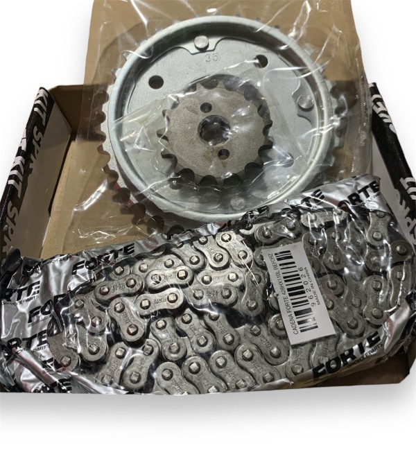 CORONA/PIÑON BIZ 35T/15T/CADENA 428H - FORTE