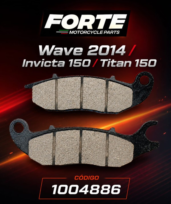 PASTILLA FRENO WAVE INVICTA/TITAN 150 JGO