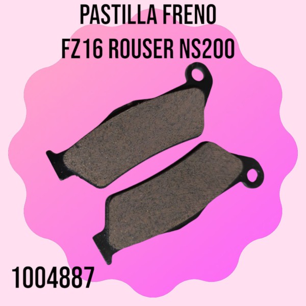 PASTILLA FRENO FZ16/ROUSER NS 200 DEL. FORTE JGO