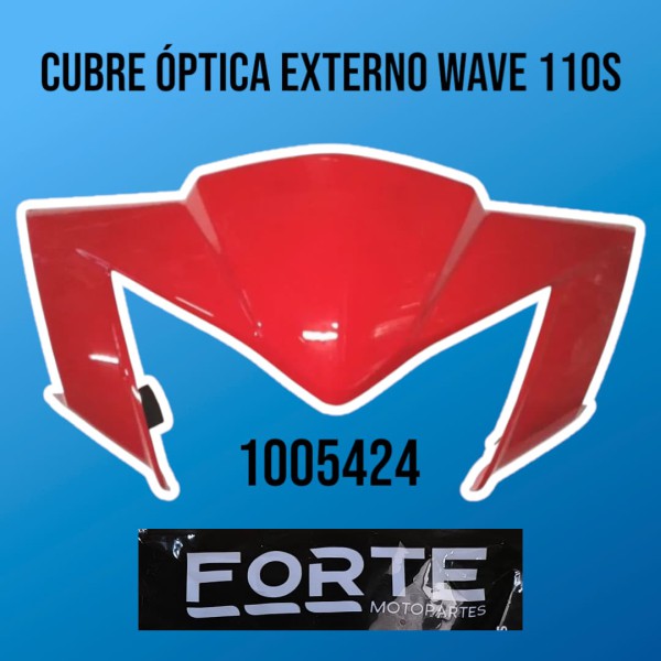 CUBRE OPTICA EXTERNO WAVE 110S ROJO FORTE