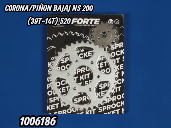 CORONA/PIÑON BAJAJ NS 200 (39T-14T) 520 FORTE
