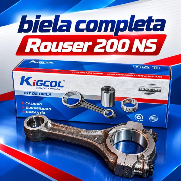 BIELA COMPLETO BAJAJ ROUSER 200 NS / AS 200 KIGCOL