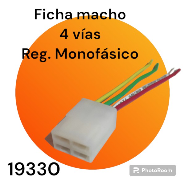FICHA 4V HEMBRA REG VOLTAJE MONOFASICO