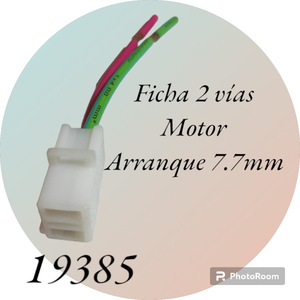 FICHA 2V MOTOR ARRANQUE 7.7MM
