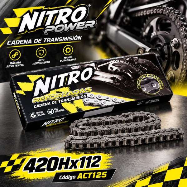 CADENA POWER 420H X112 MN DAX 70 / SZ GN 125 NITRO