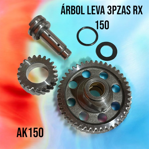 ARBOL LEVA 3 PIEZAS TITAN 125 RX 150 CARBO