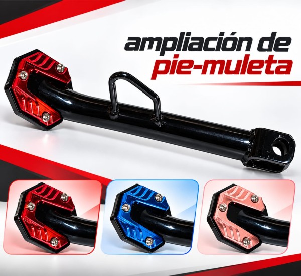 AMPLIACION PIE MULETA ALUMINIO AZUL AMIKO