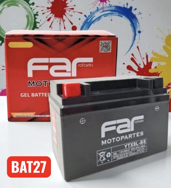 BATERIA YTX9L BS GEL FAR