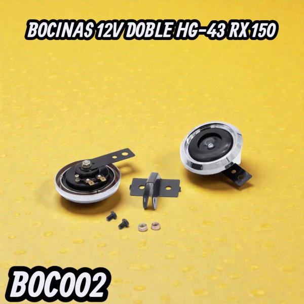 BOCINAS 12V DOBLE HG-43 RX 150 HADA