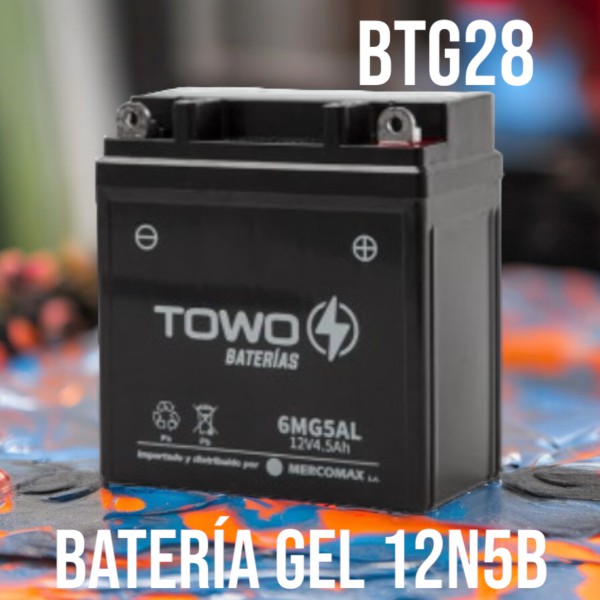 BATERIA SMASH TOWO GEL 12V 4.5Ah 12N5B