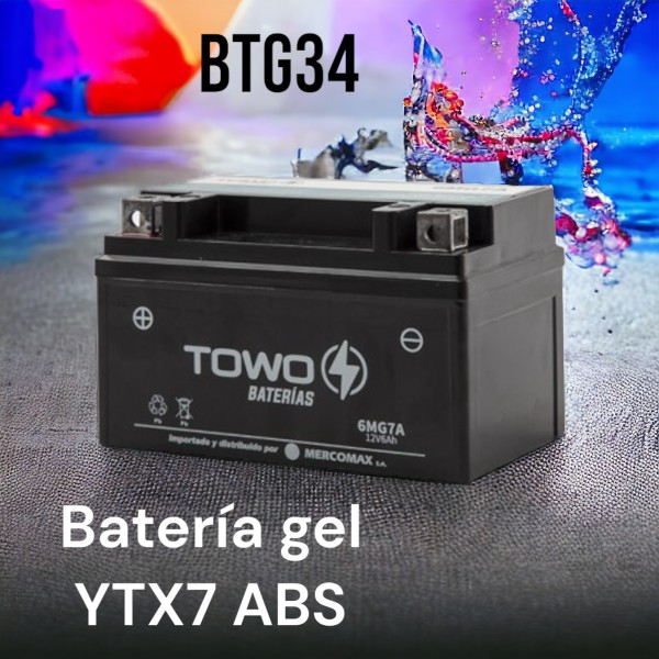 BATERIA TOWO GEL (YTX 7 ABS)