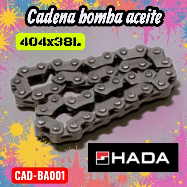 CADENA BOMBA ACEITE 404H*38L 2*3 HADA