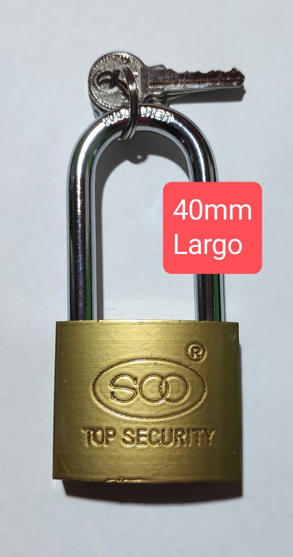 CANDADO BRONCE 40MM LARGO SOO TOP