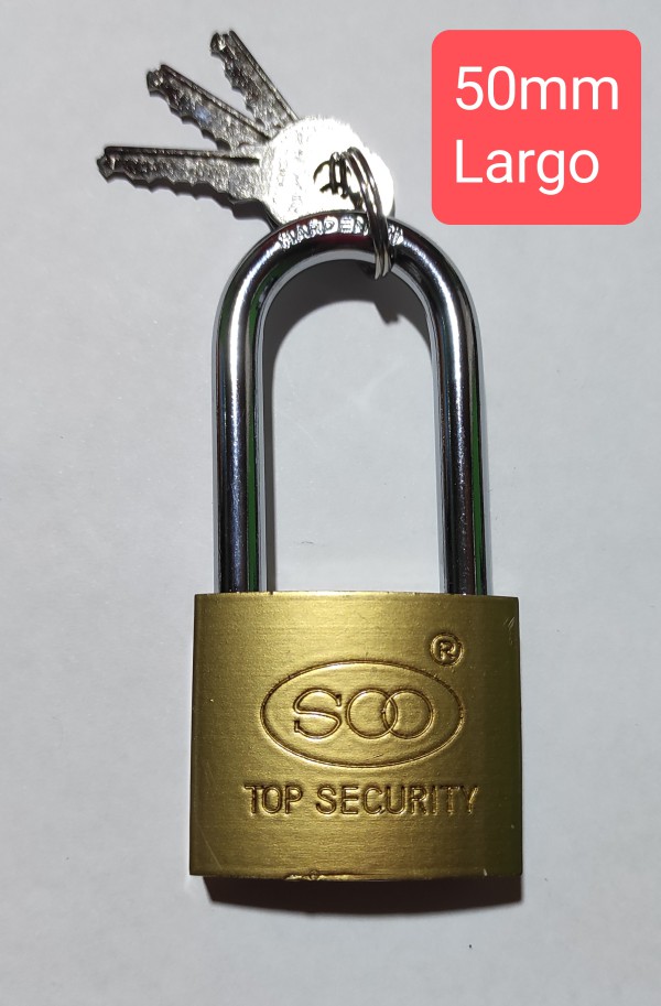 CANDADO BRONCE 50MM LARGO SOO TOP