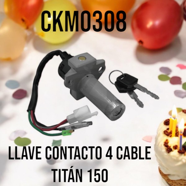 LLAVE CONTACTO TITAN 150 4 CABLES CKM