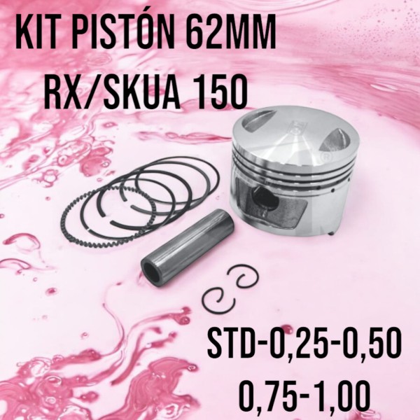 PISTON KIT 62MM RX/SKUA 150 - 1,00 CKM