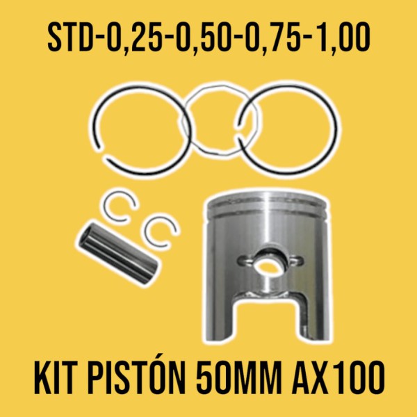 PISTON KIT 50MM AX 100 - 0,75 - CKM