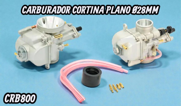 CARBURADOR CORTINA PLANO Ø28MM HADA