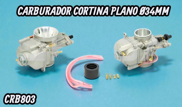 CARBURADOR CORTINA PLANO Ø34MM HADA