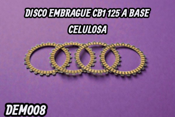 DISCO EMBRAGUE CB1 125 A BASE CELULOSA HADA