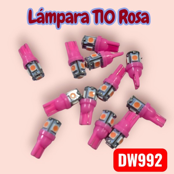 LAMPARA T10 LED ROSA AMIKO