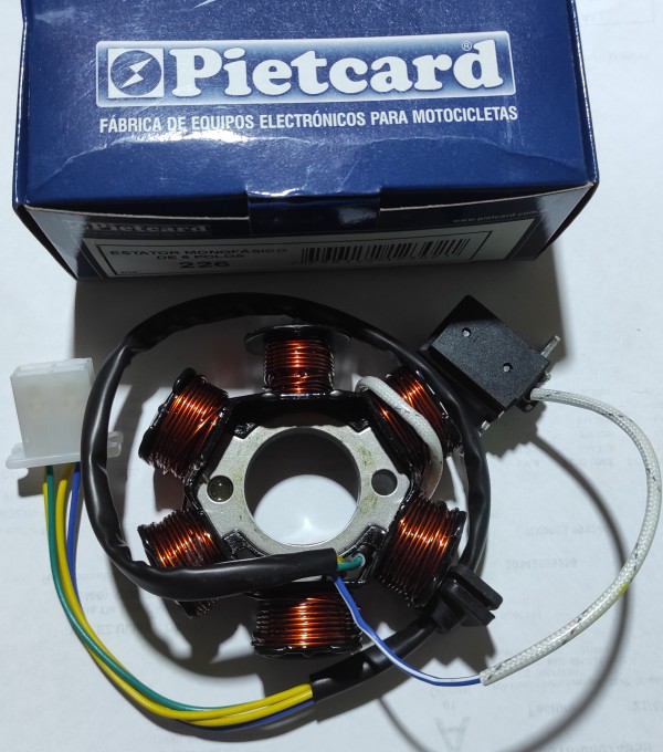 ESTATOR 6 CAMPOS ZB 125/KELLER110- PIETCARD