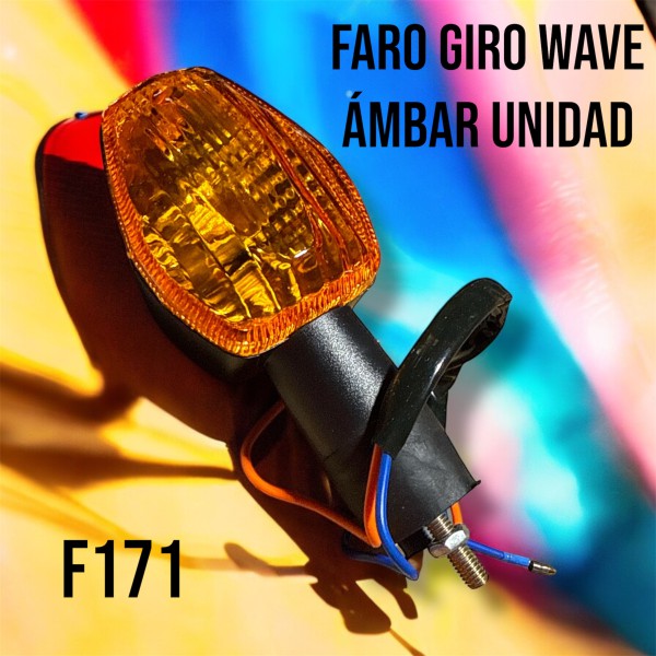 FARO GIRO  WAVE NF 100 AMBAR UNIDAD - CROSS X