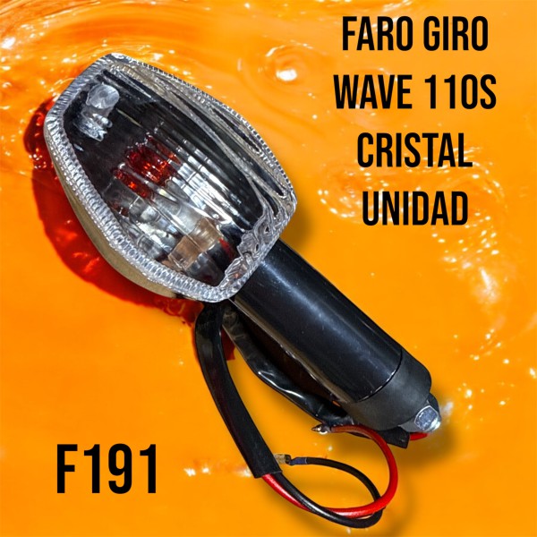 FAROL GIRO  WAVE 110 S CRISTAL UNIDAD - CROSS X