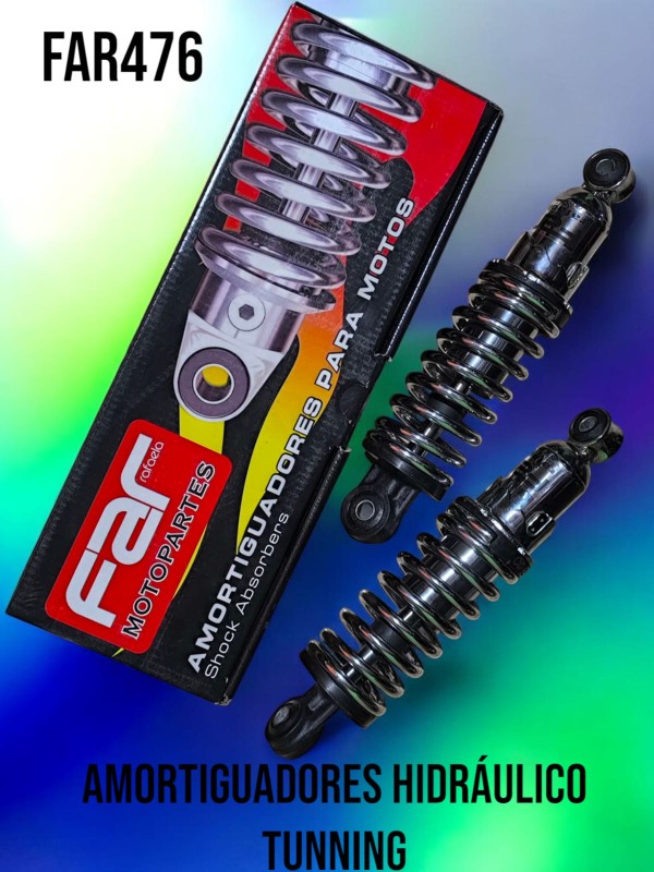 AMORTIGUADORES BIZ TUNING - CROMADO - 247 MM FAR