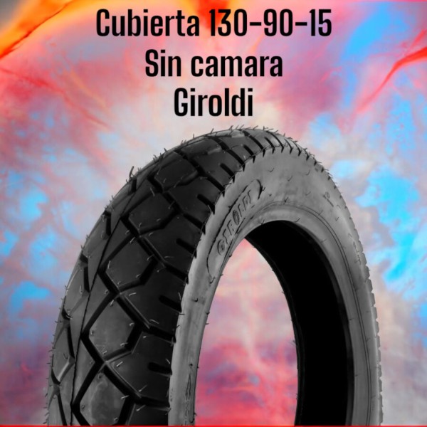 CUBIERTA 130 / 90 x 15 S/CAMARA TL 6PR(GIROLDI)