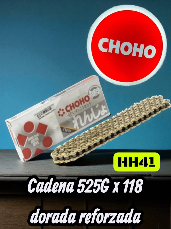 CADENA 525 x 118 DORADA REFOR CHOHO