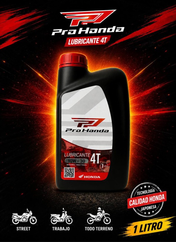 ACEITE HONDA PRO 4T 10W30- X 1 LT