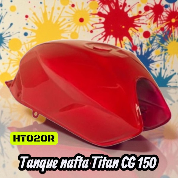 TANQUE NAFTA ROJO HD TITAN CG 150 NITRO