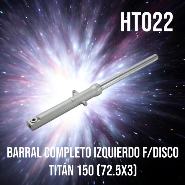 BARRAL COMPLETO IZQ F/DISCO TITAN 150 (72,5 x 3) NITRO