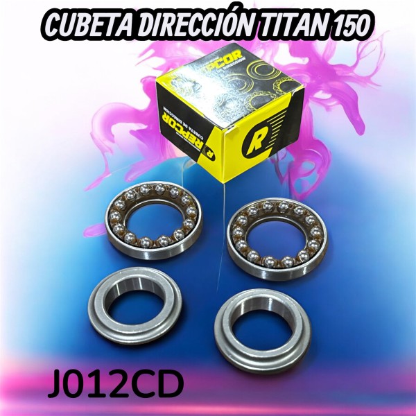 CUBETA DIRECCION HONDA CG 150 TITAN (REPCOR)
