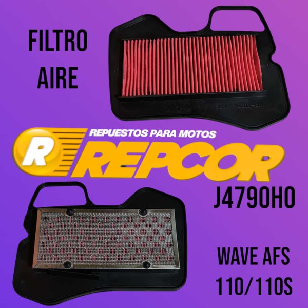 FILTRO AIRE HONDA WAVE new 110 / 110S (REPCOR)