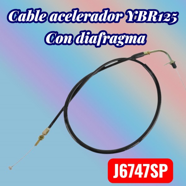CABLE ACELERADOR YBR 125 C/DIAFR (REPCOR)