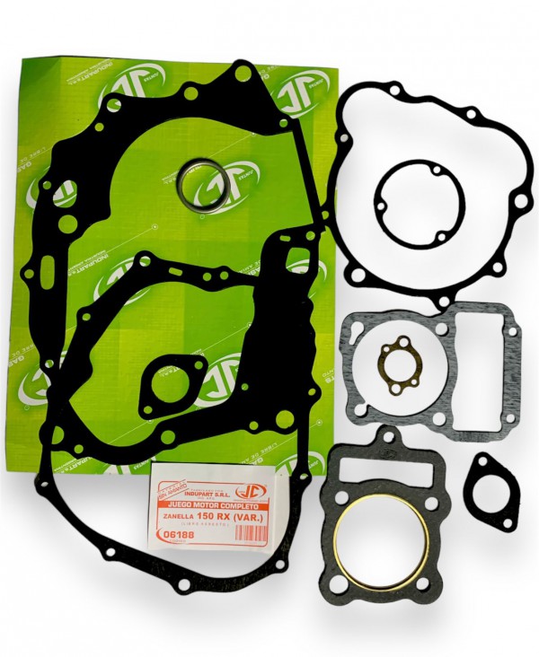 JUNTA MOTOR RX150/HUNTER/SKUA150 10 PZAS JC