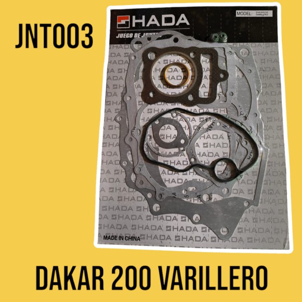 JUNTAS MOTOR DAKAR 200 (VARILLERO) HADA