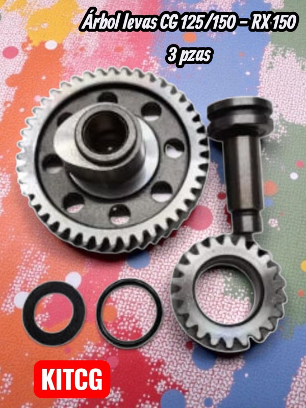 ARBOL LEVAS CG 125 RX150 3 PZAS KM POWER